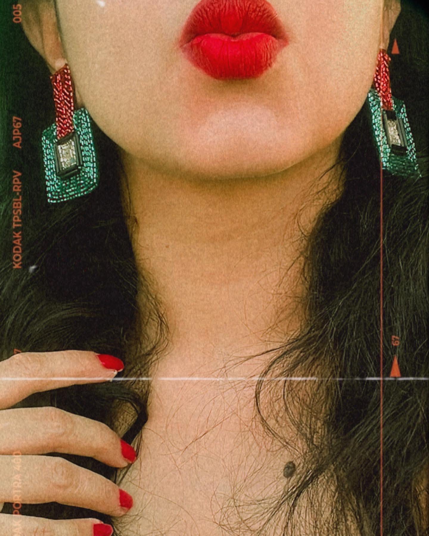 Quirky Blue Studs image 1