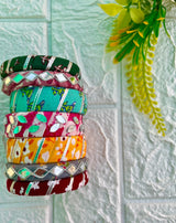 Printed Mirror Bangle Set image 1
