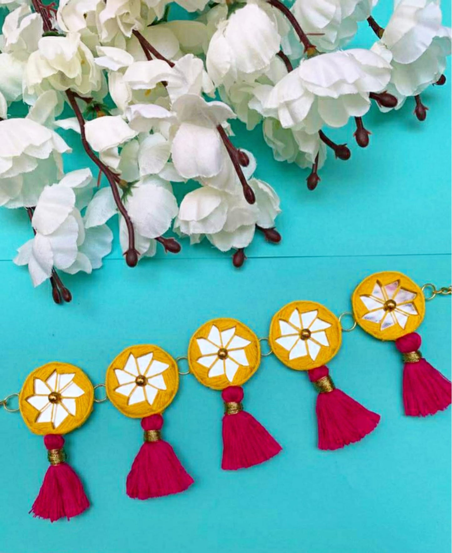 Yellow Mirrowork Choker image 0