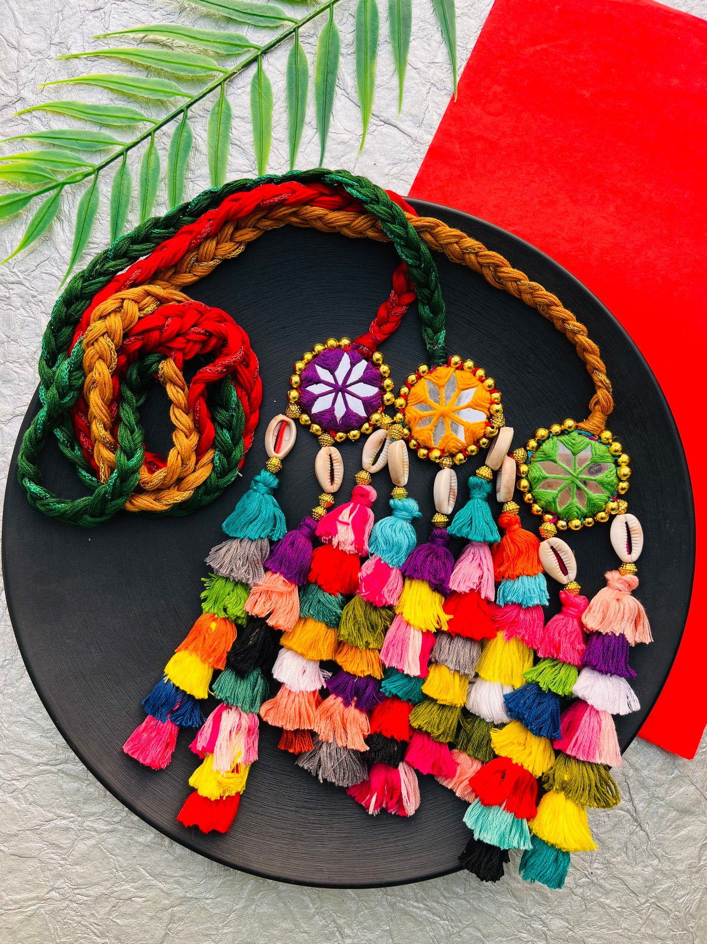 Satrang Multicolor Paranda | Hair Jewellery