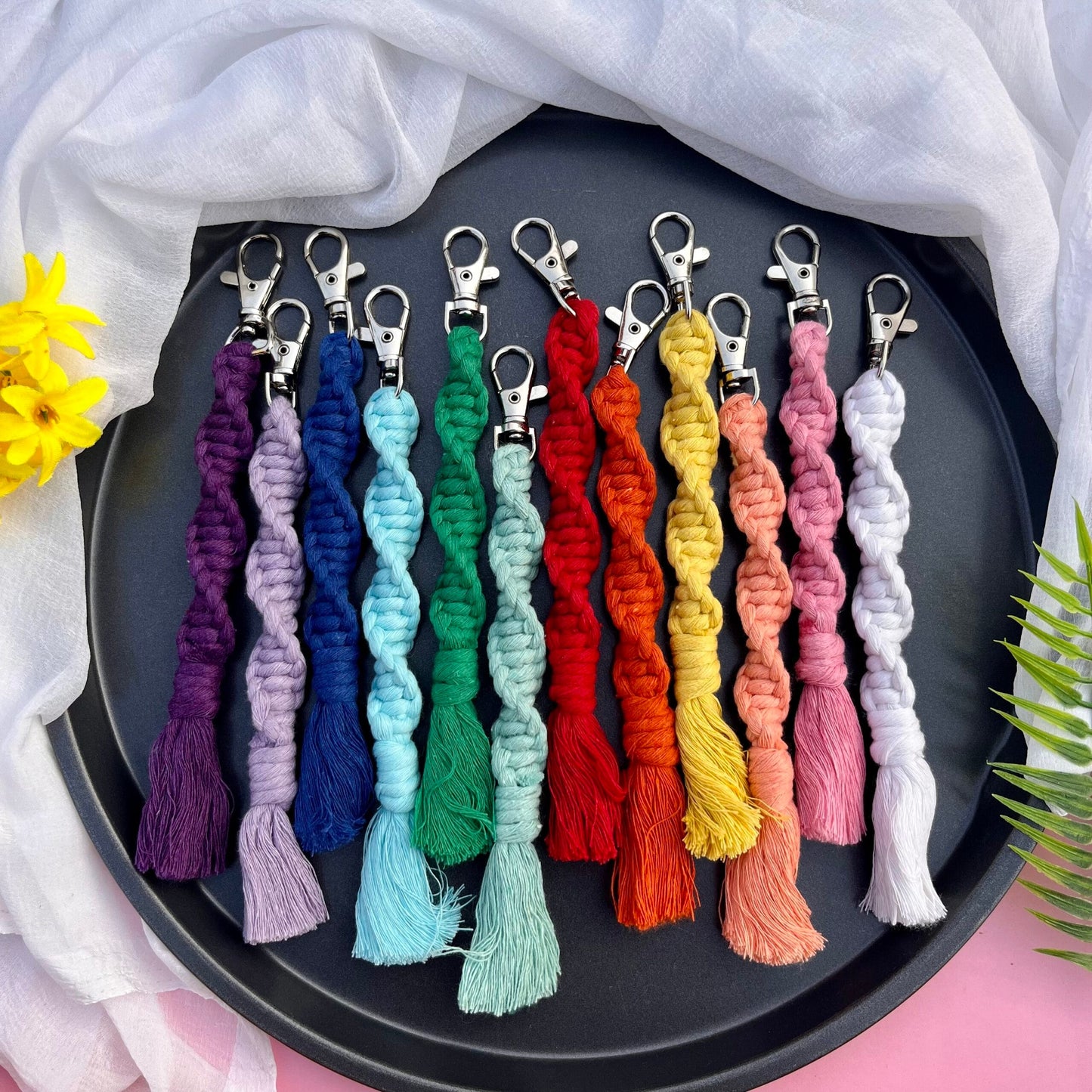 Macrame Keychains image 0