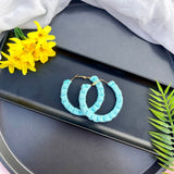 Pastel Macrame Hoops image 6