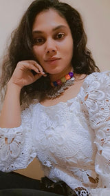 Oxidized Mirror Jewellery Set image 3