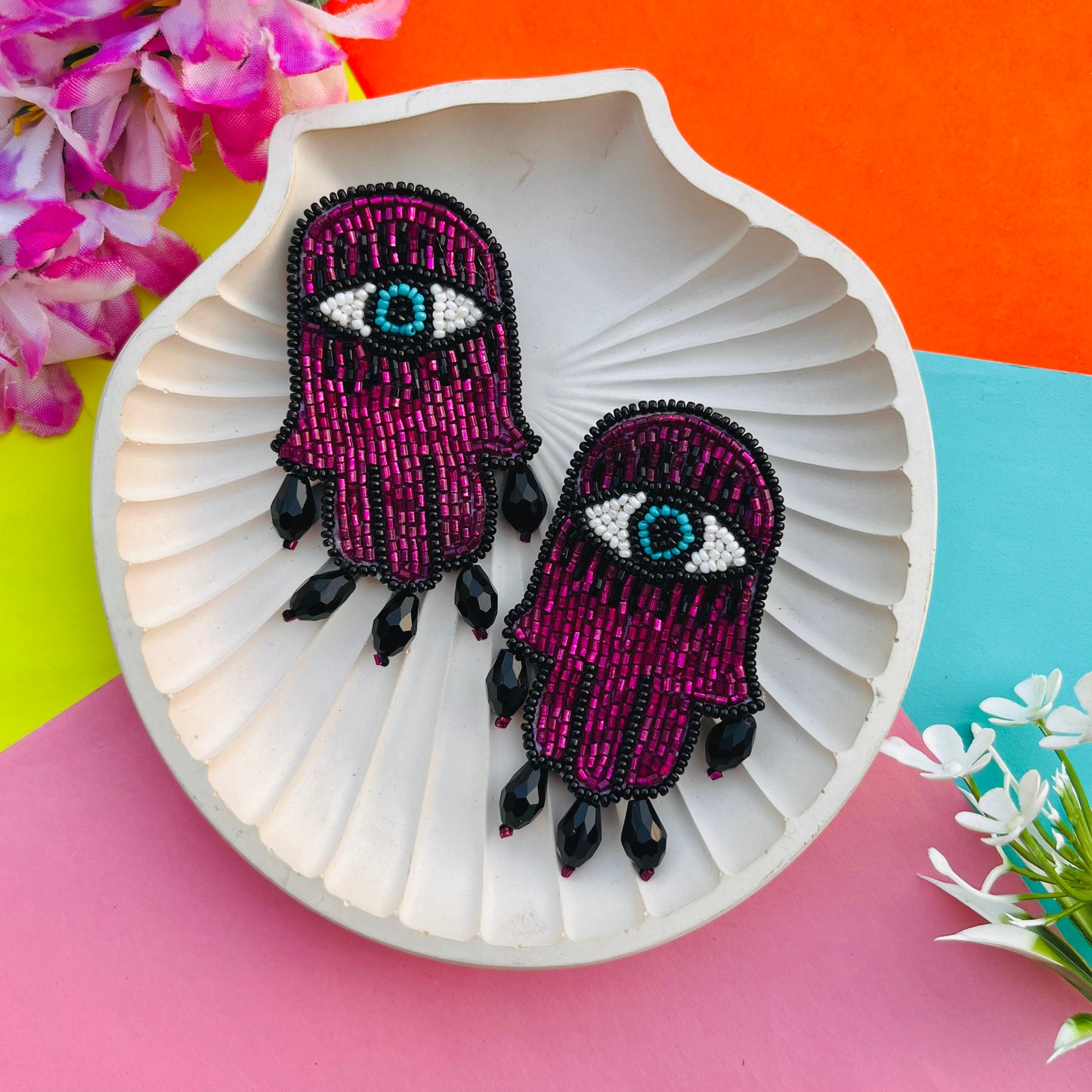 Hamza Crystal Earrings