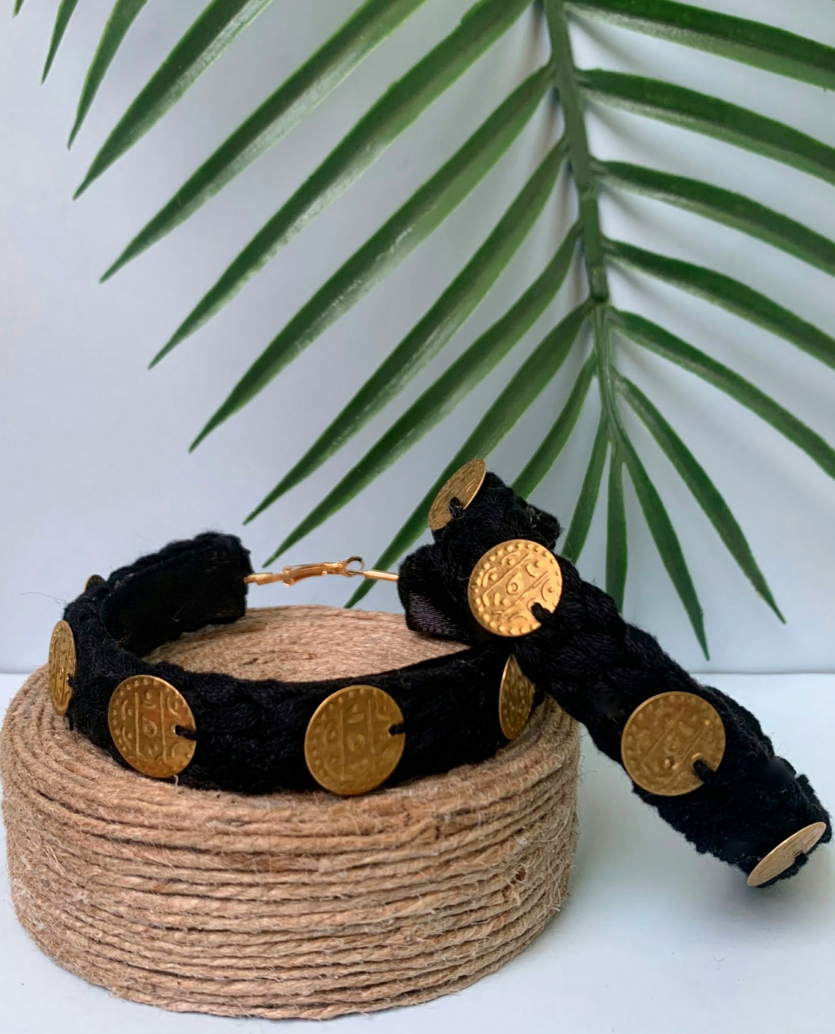 Braided Coin Hoops image 0