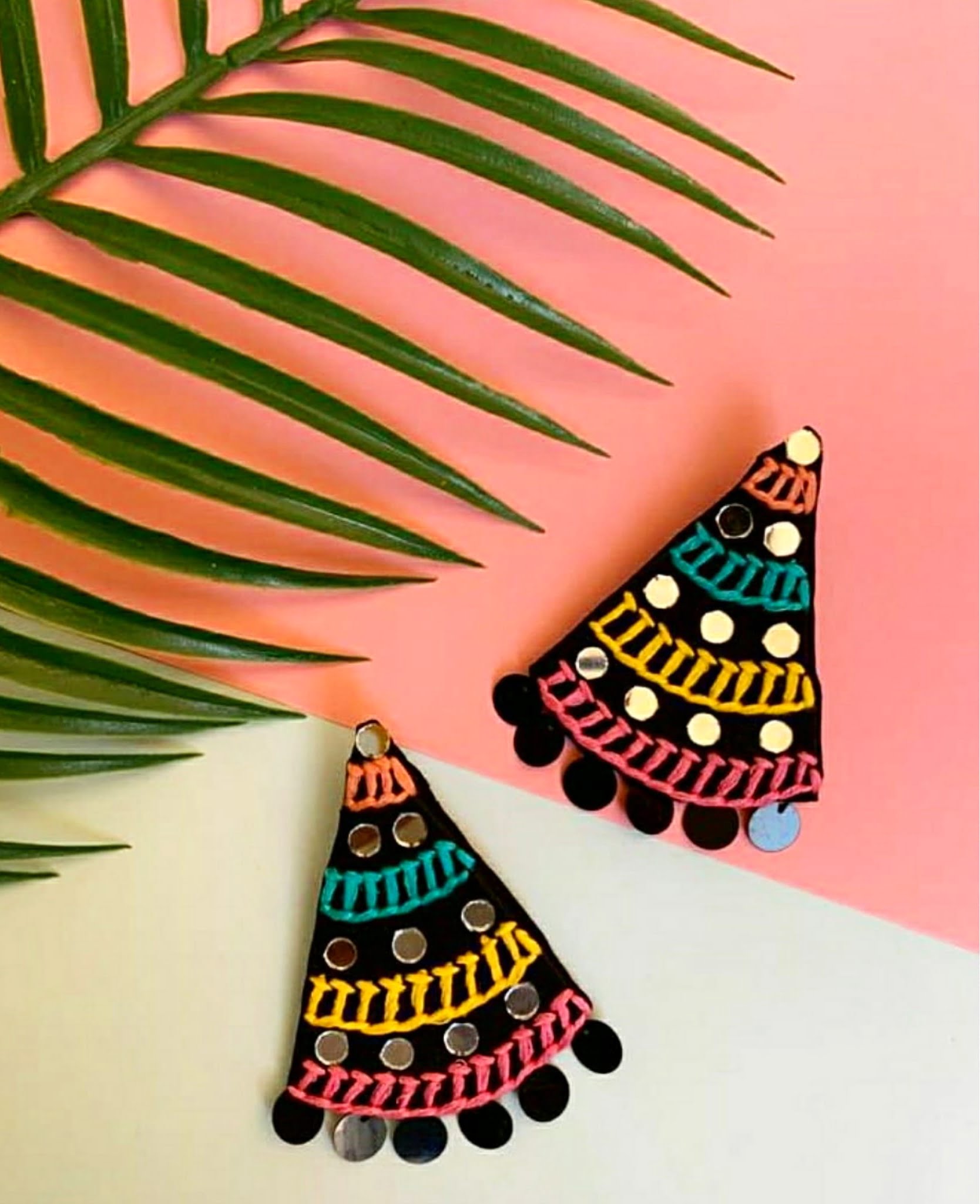 Black Threadwork Studs image 0