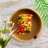 Tie-N-Dye Bangles- Lemon
