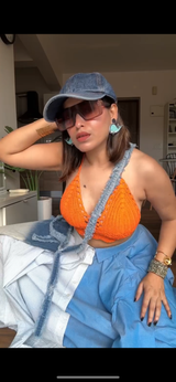 Aqua Muse Whale Earrings