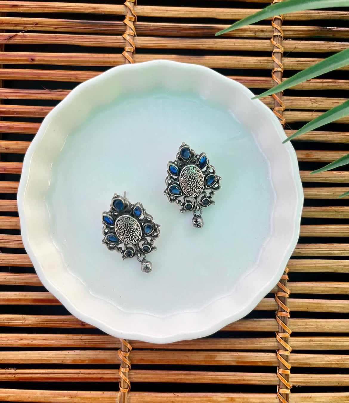 German Silver Stud Earrings