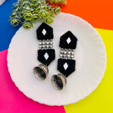 Black Beauty Ethnic Earrings