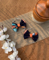Quirky Printed Bow Hoops-ll image 3