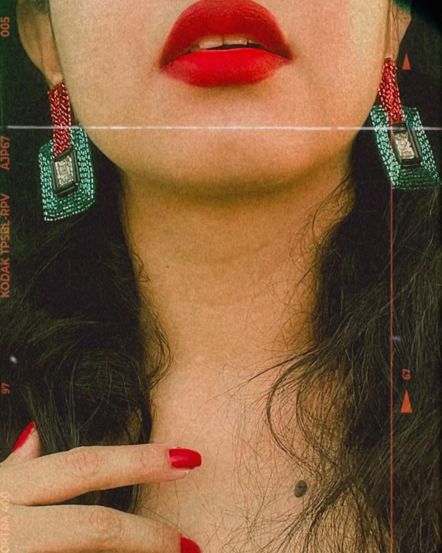 Quirky Blue Studs image 2