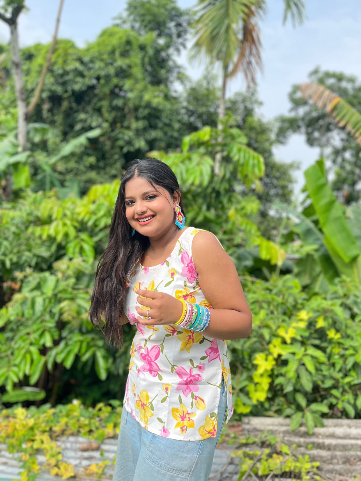 Rangmahal Earrings & Rangmahal Bangles Combo image 4