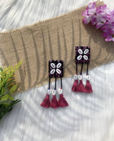 Printed Shell Earrings image 0