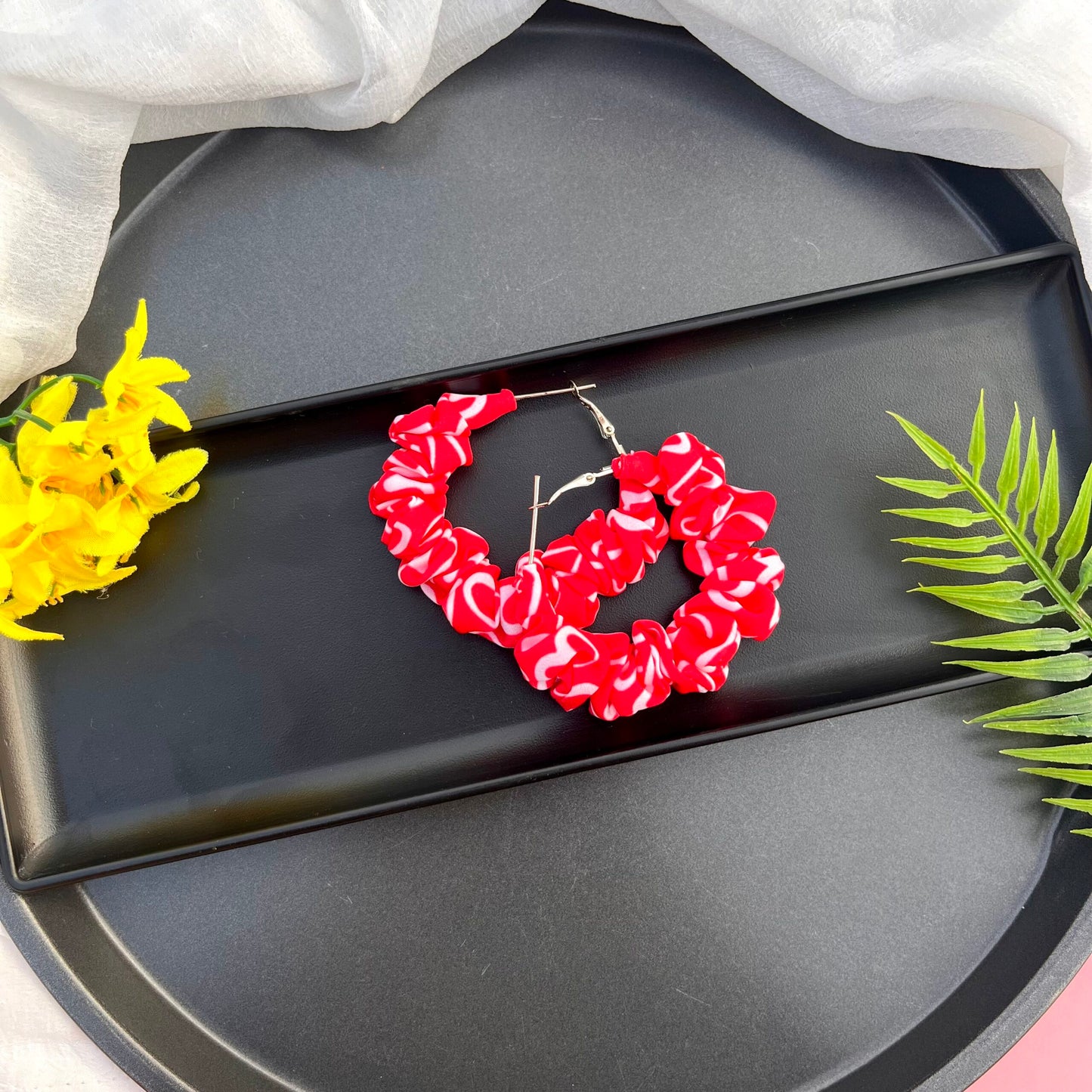 Ruby Twist Hoops image 0