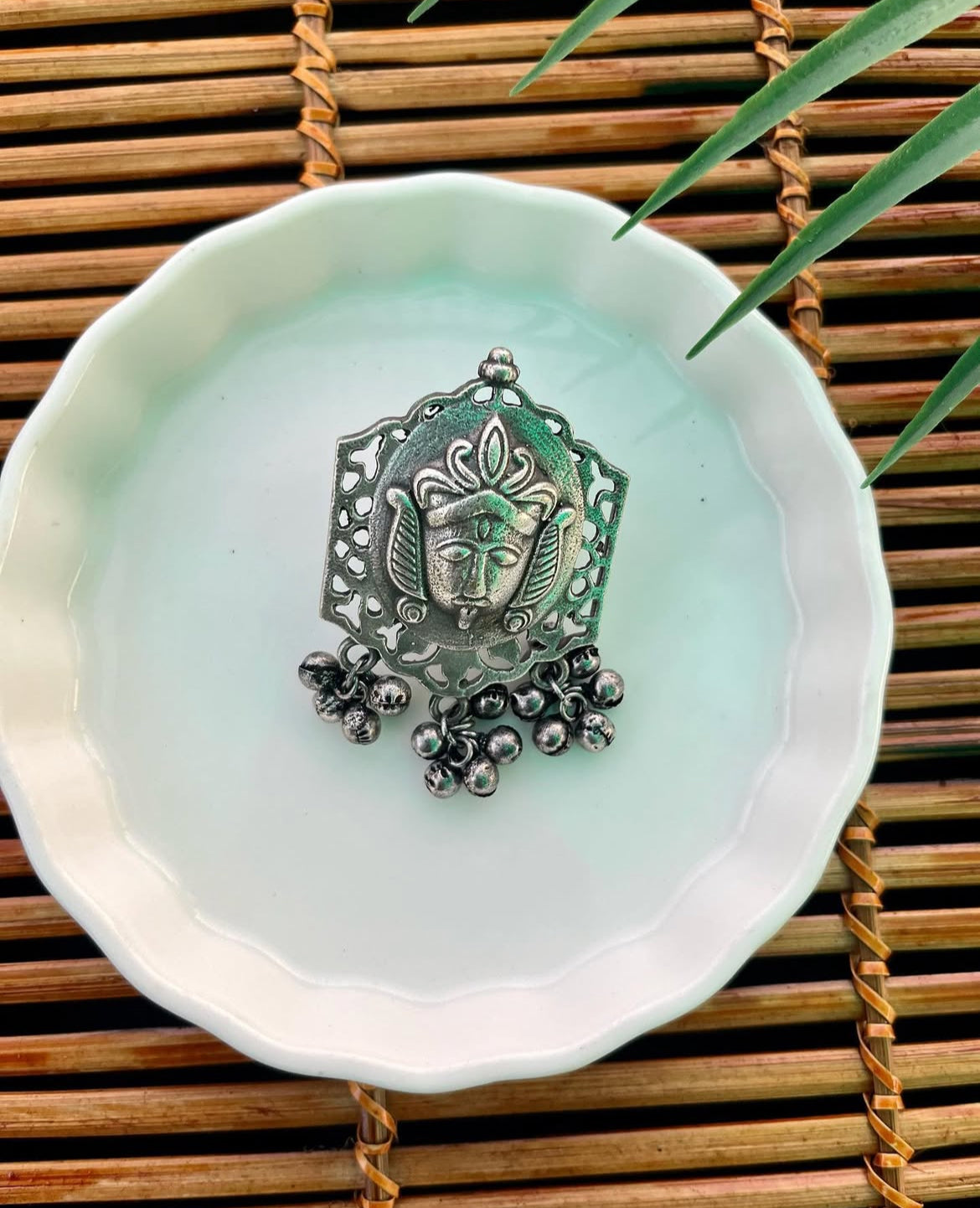 German Silver Durga Ring | Fashion Diaries