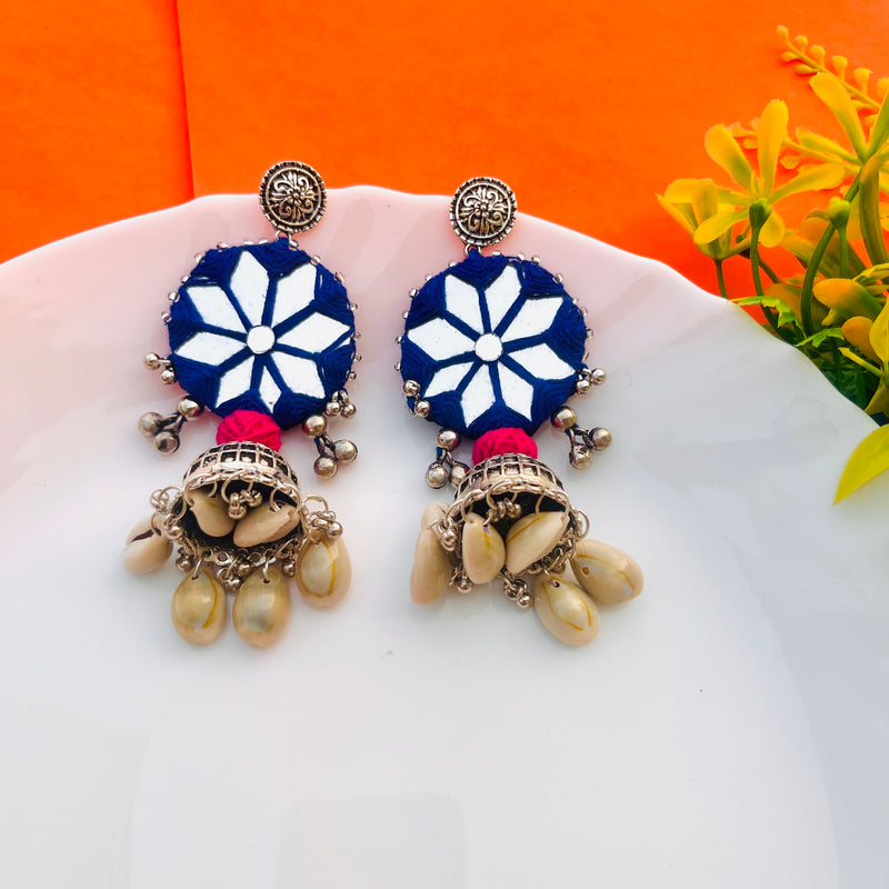 Aaina Mirror Earrings For Navratri