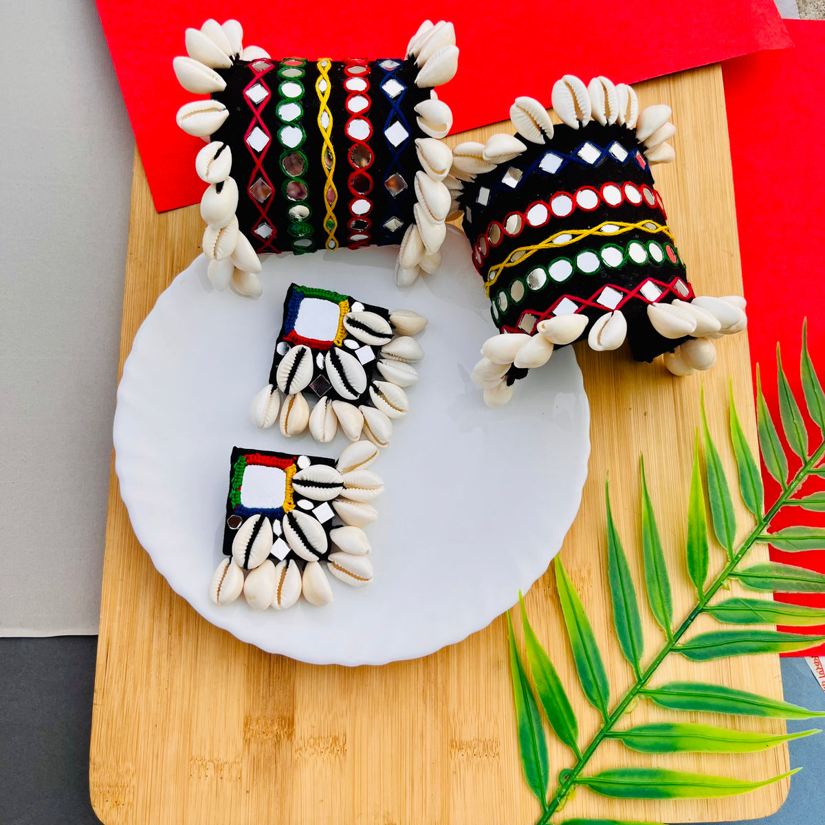 Garba Handcuff and Earrings Combo