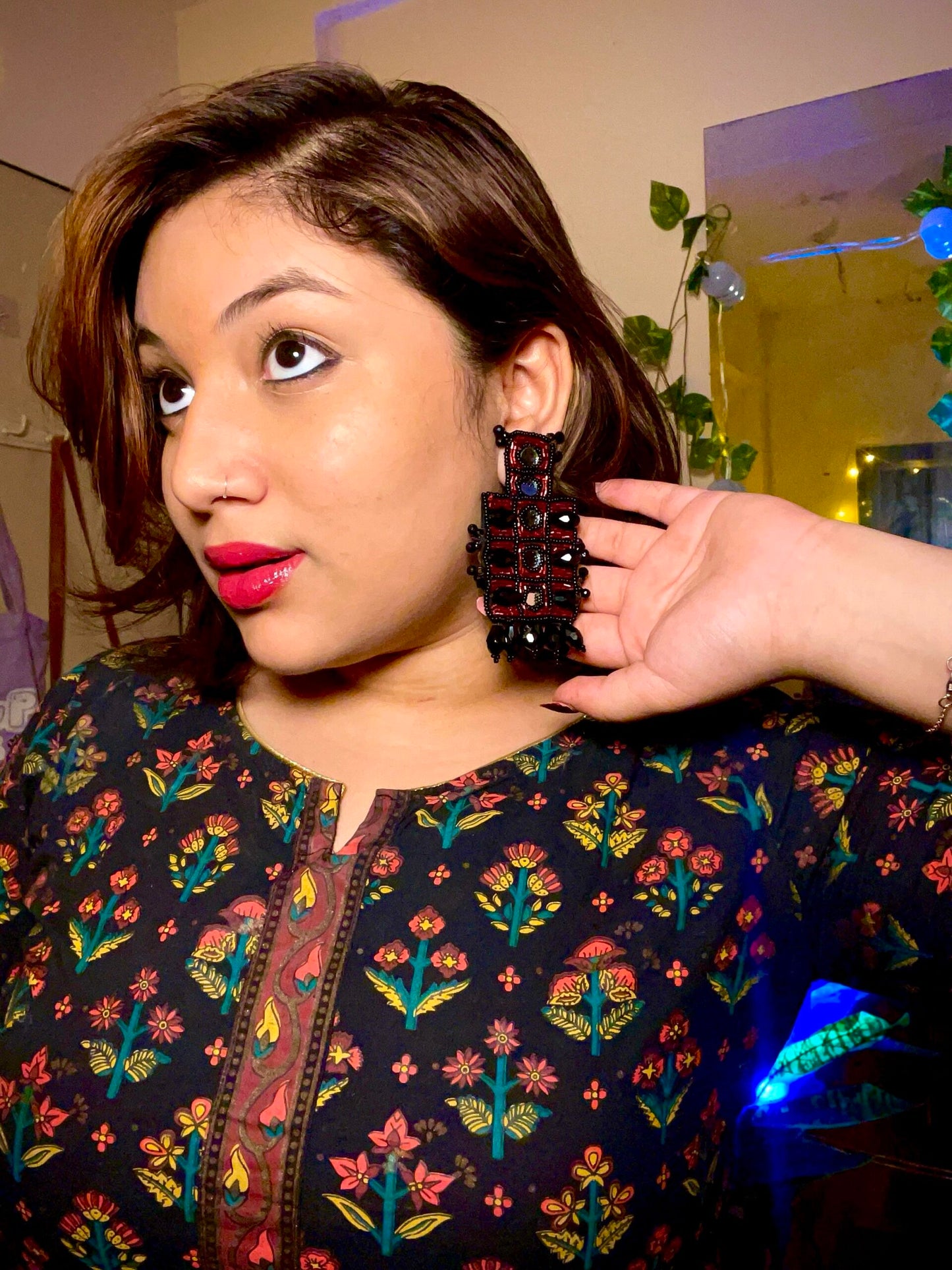 Statement Mirror Earrings image 1