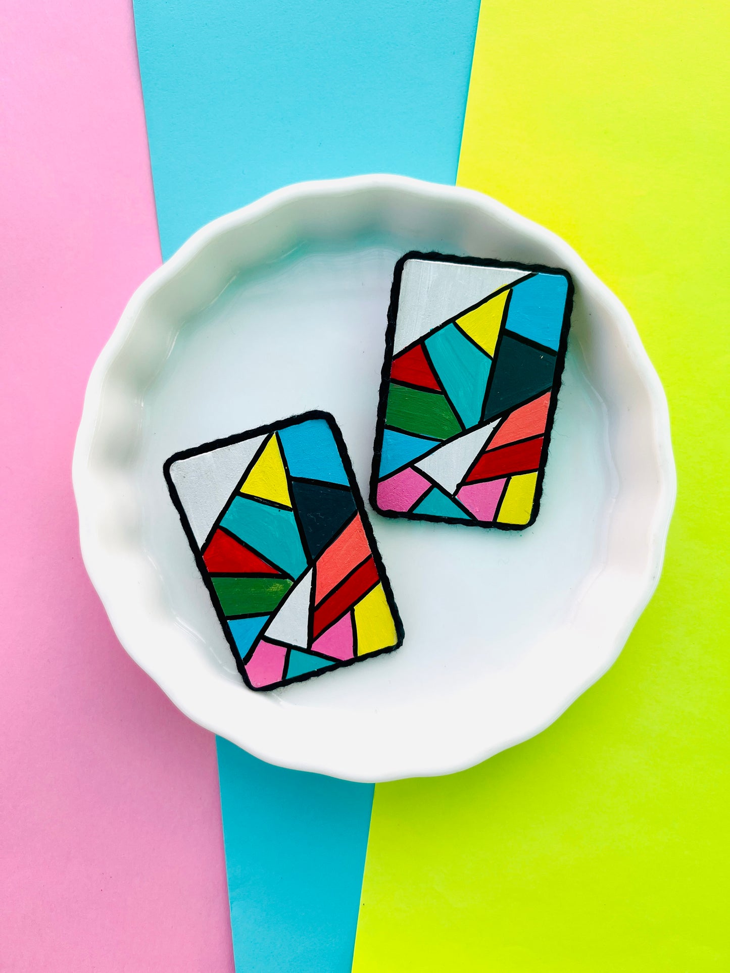 Mosaic Studs | Fashion Diaries