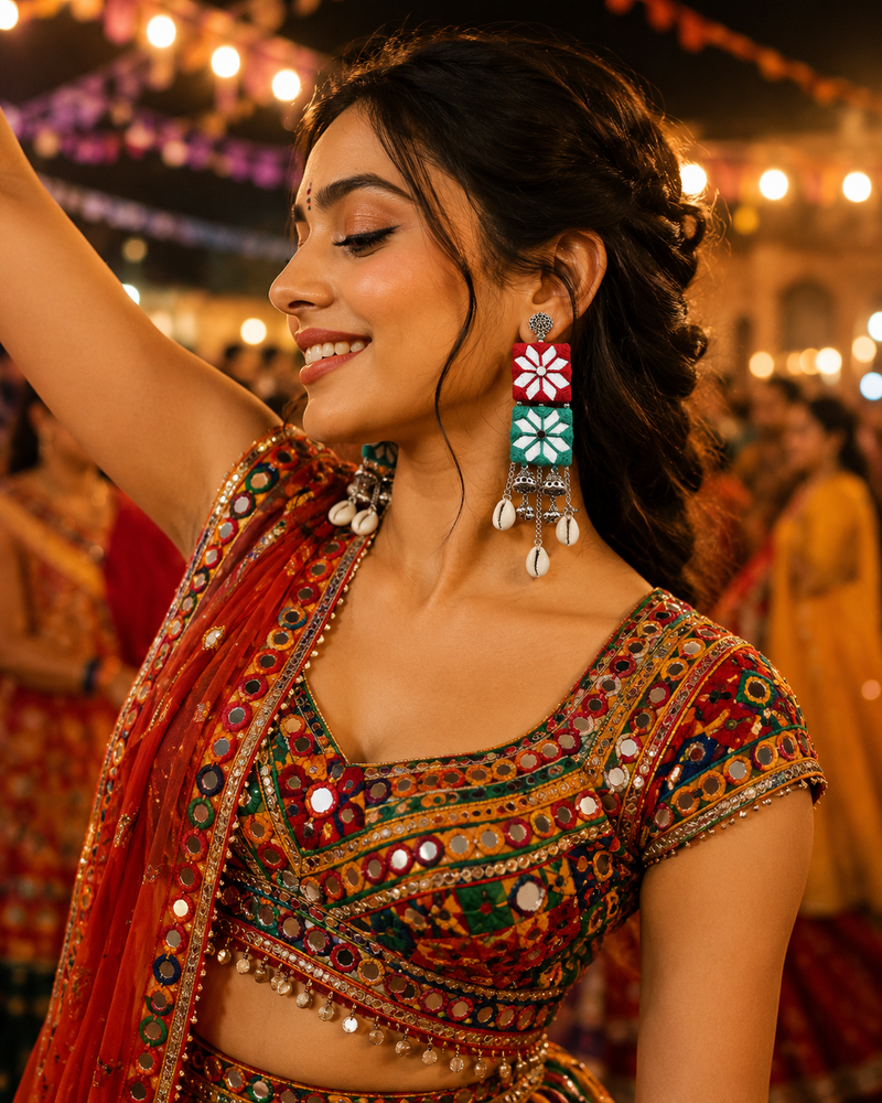 Jhilmil Mirror Earrings