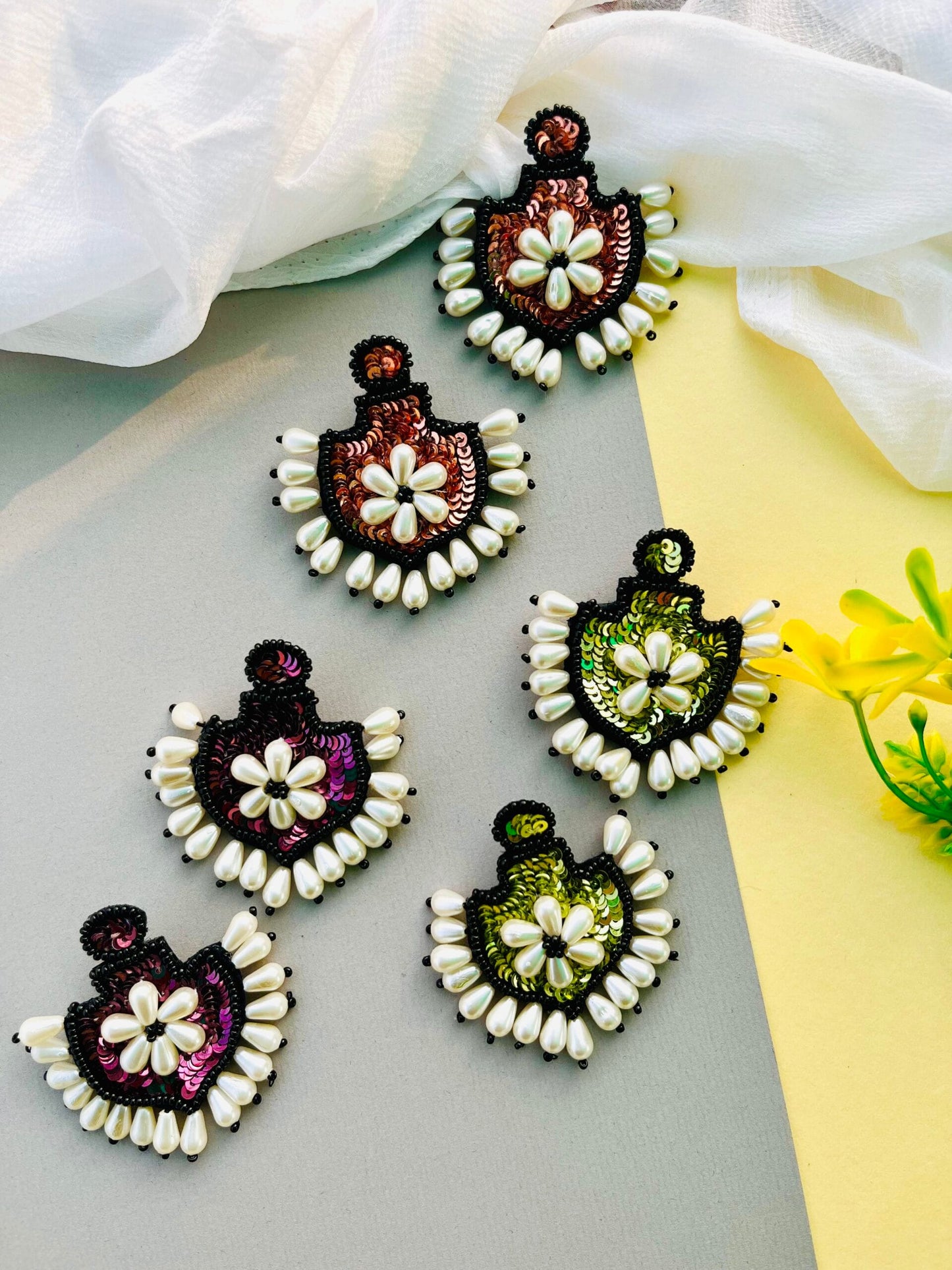 Ethnic Sequin Earrings image 0