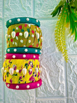 Printed Pearl Bangle Set image 1