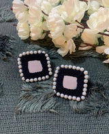 Square Mirror Studs & Ring image 4