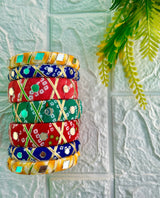 Printed Gotta Bangle Set image 0