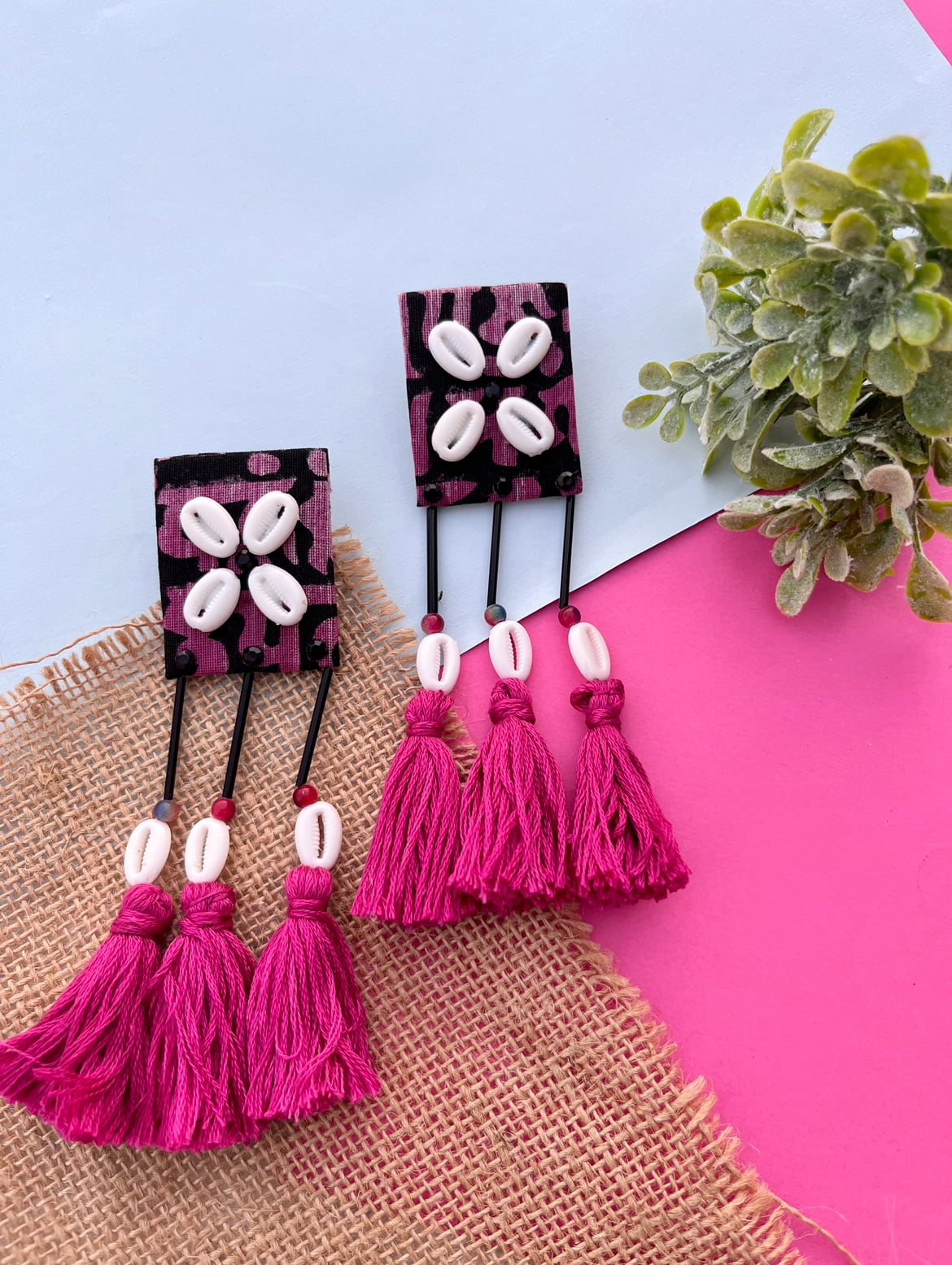 Printed Shell Earrings image 3