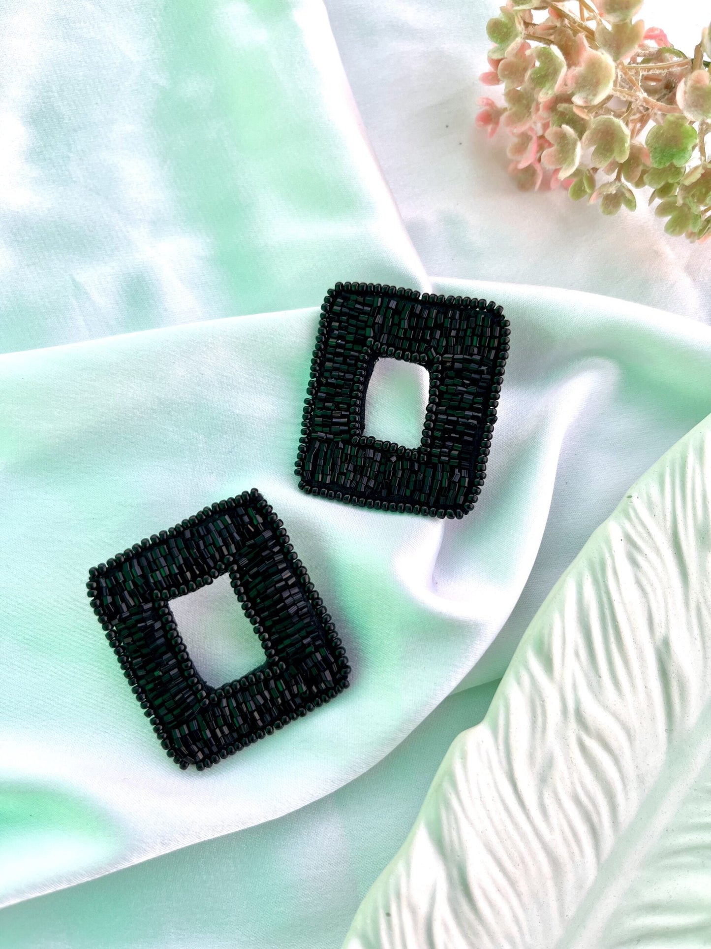Black Rectangle Studs image 0