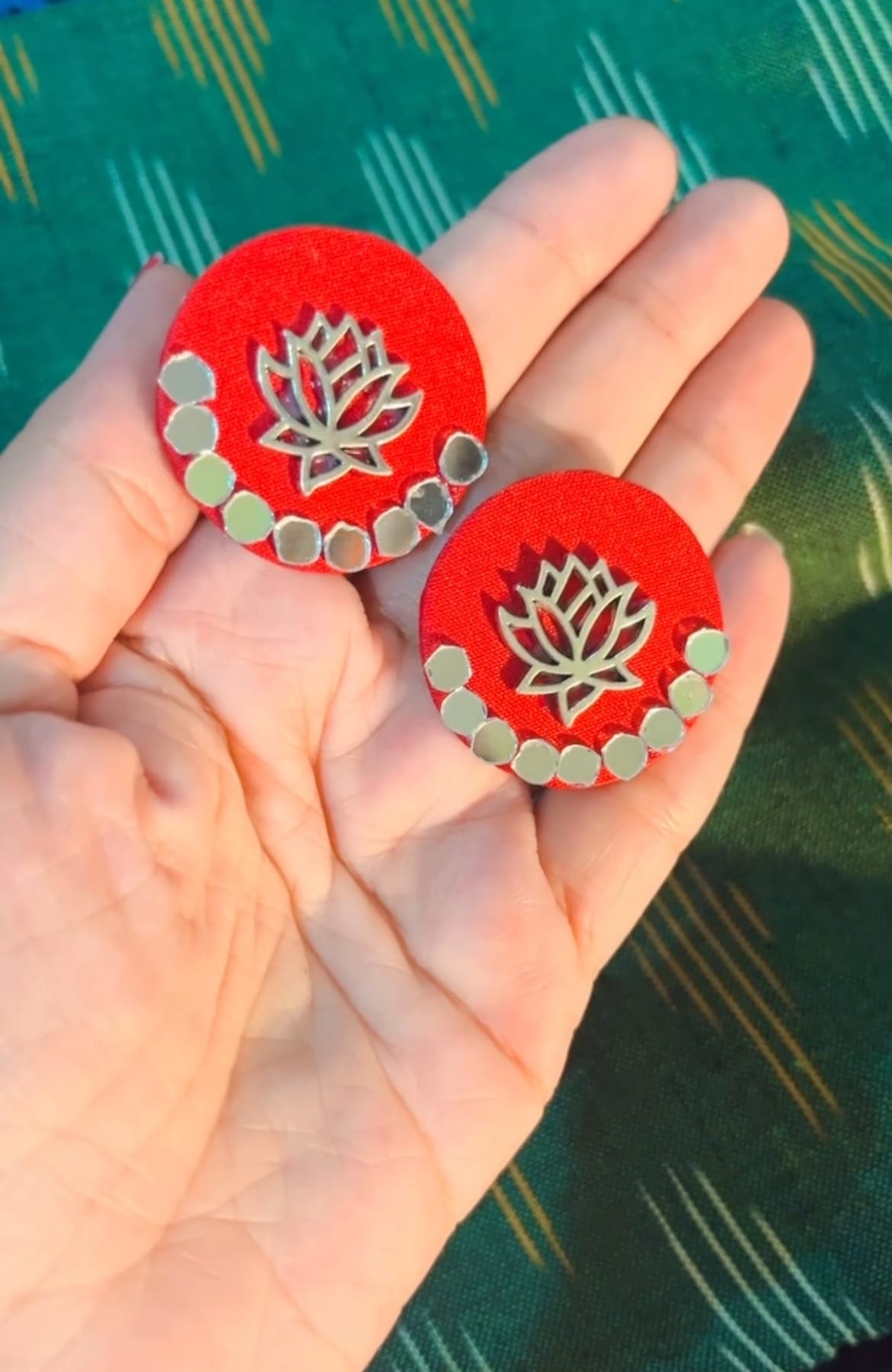 Long Durga Neckpiece With Earrings image 1