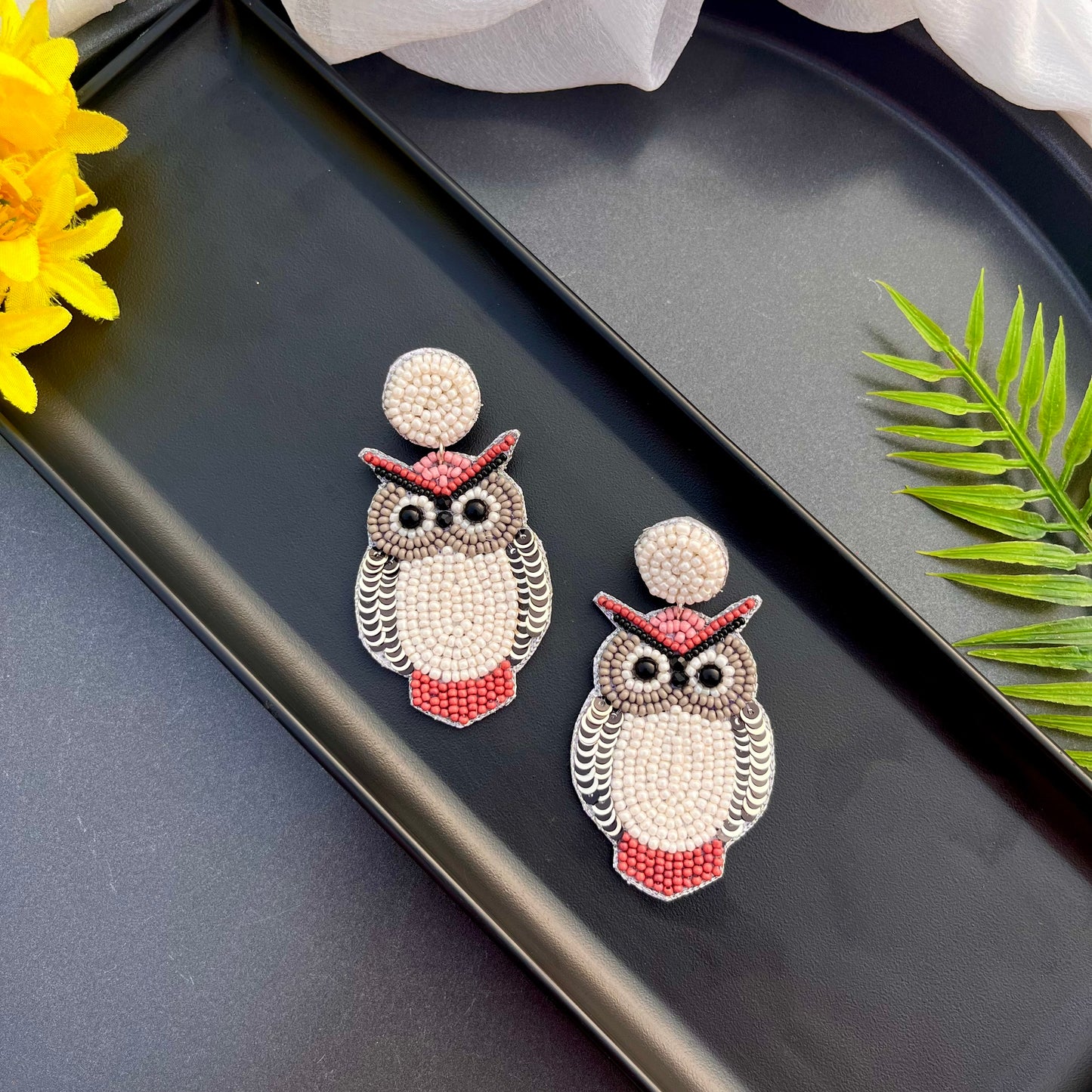 Snowy Owl Earrings | Fashion Diaries