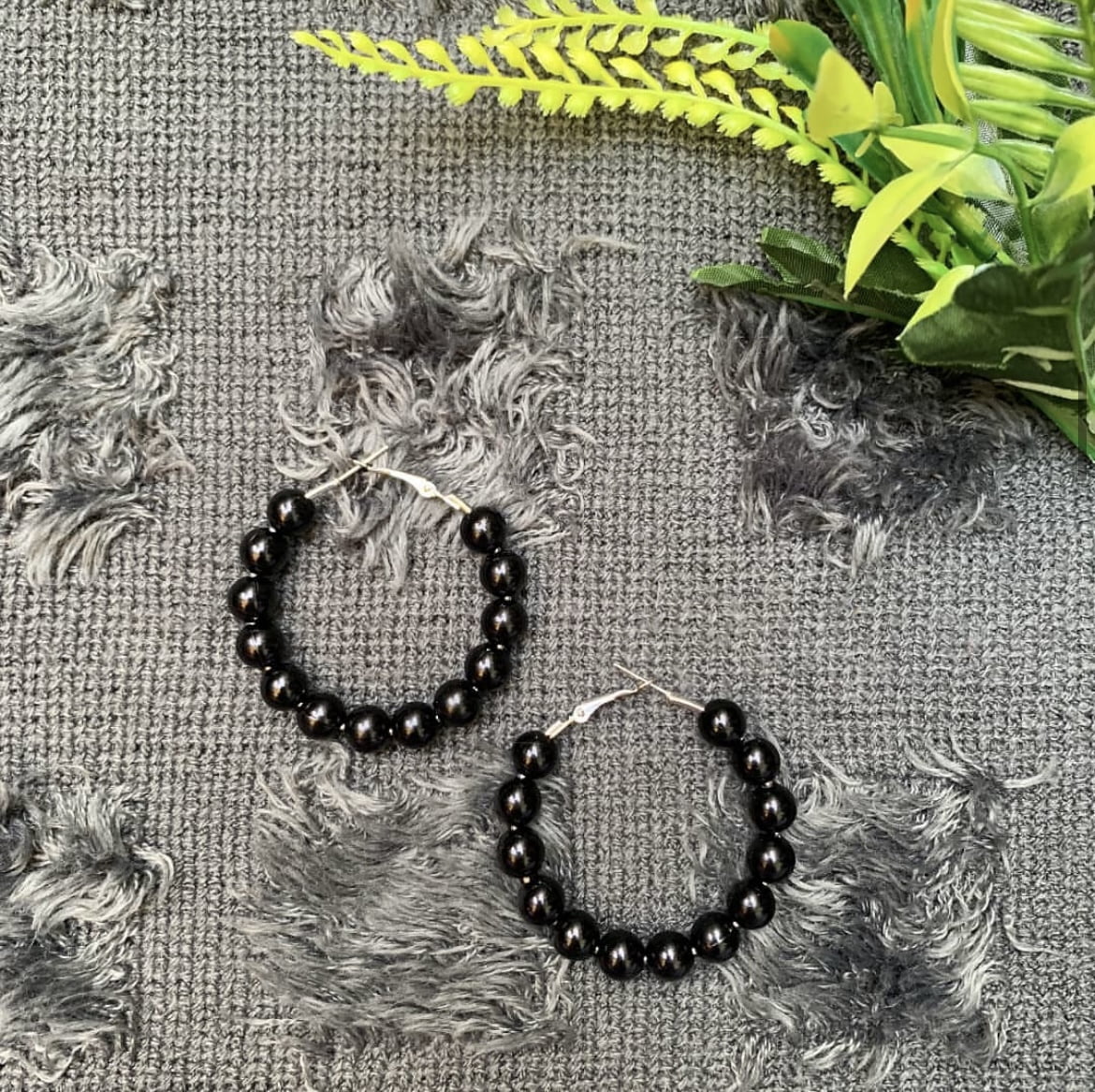 Mini Bead Hoops image 0