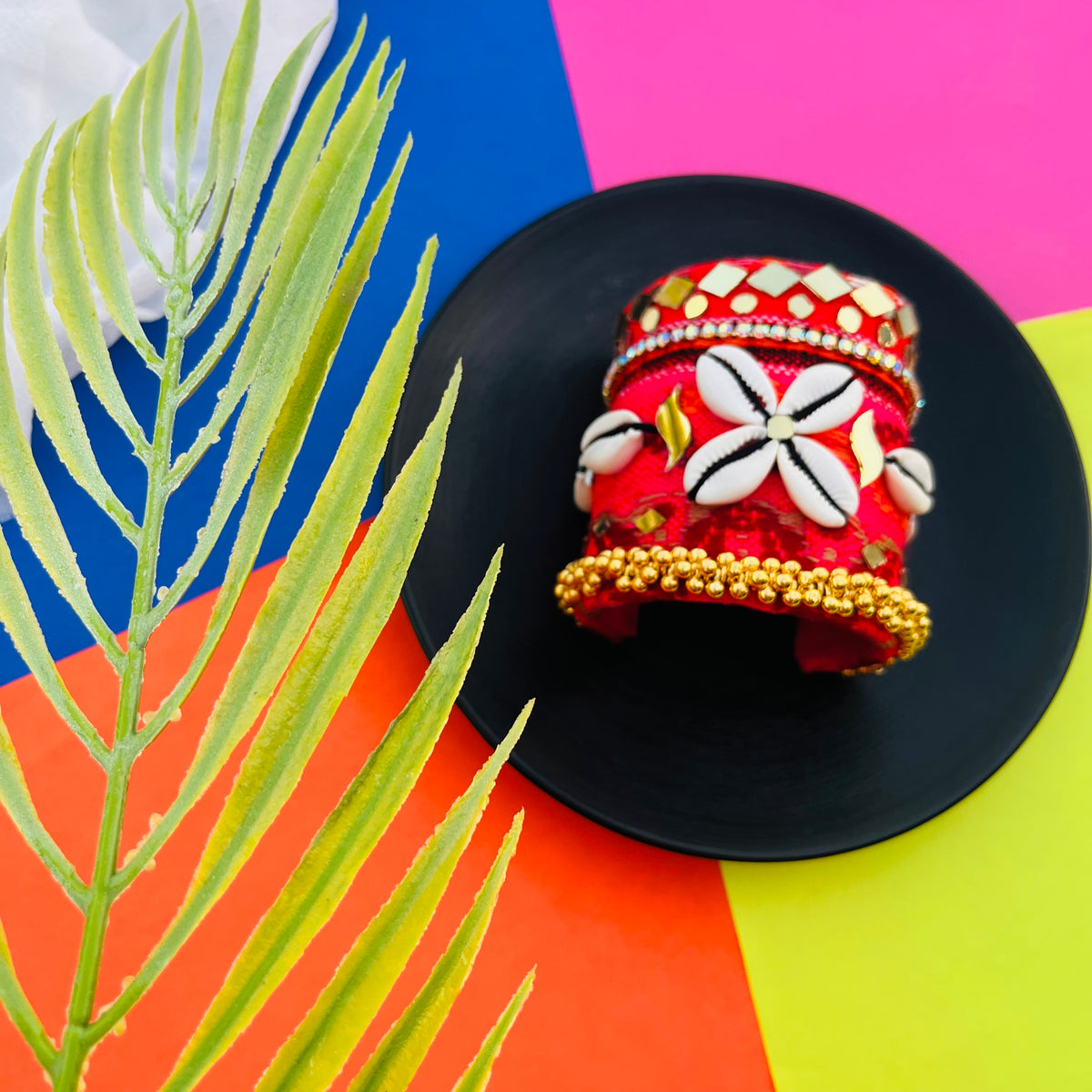 Shagun Shell Navrari Jewellery Set