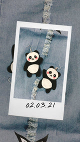 Supercute Panda Earrings image 1