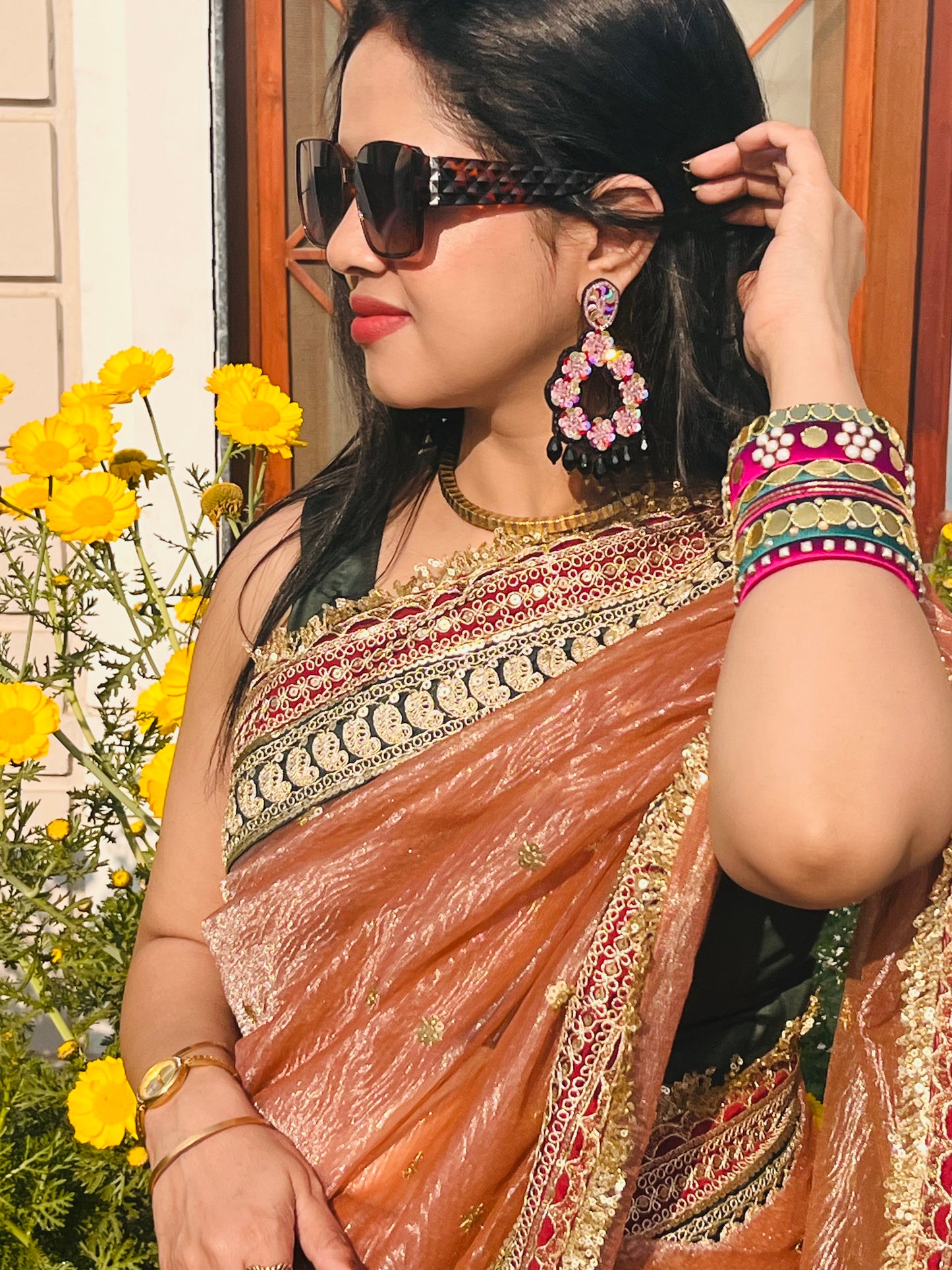 Statement Sequin Danglers