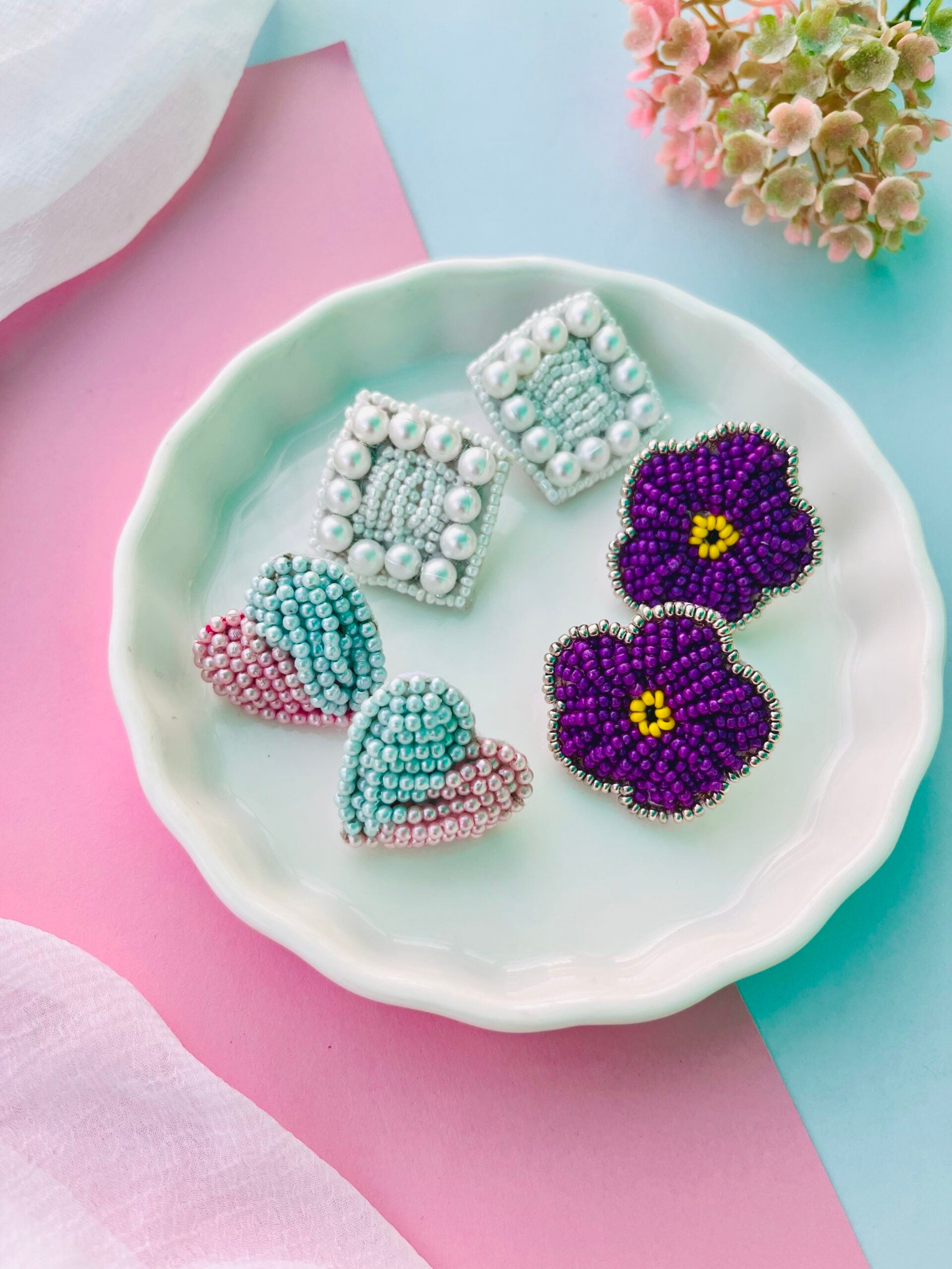 Adorable Beaded Studs-lll image 0