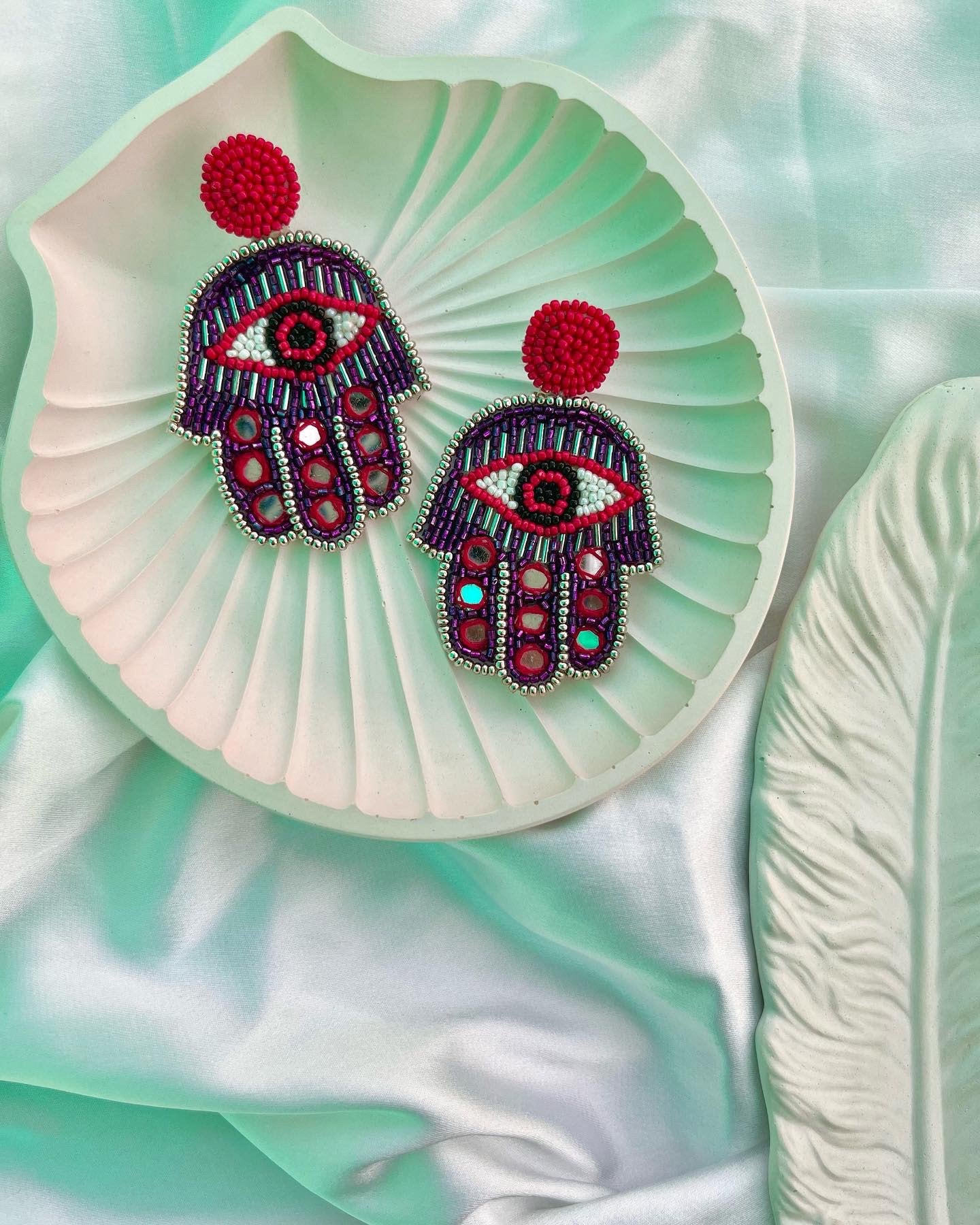 Hamza Mirror Earrings image 0