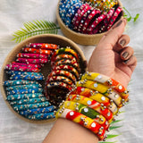 Tie-N-Dye Bangles- Lemon