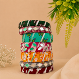 Printed Mirror Bangle Set