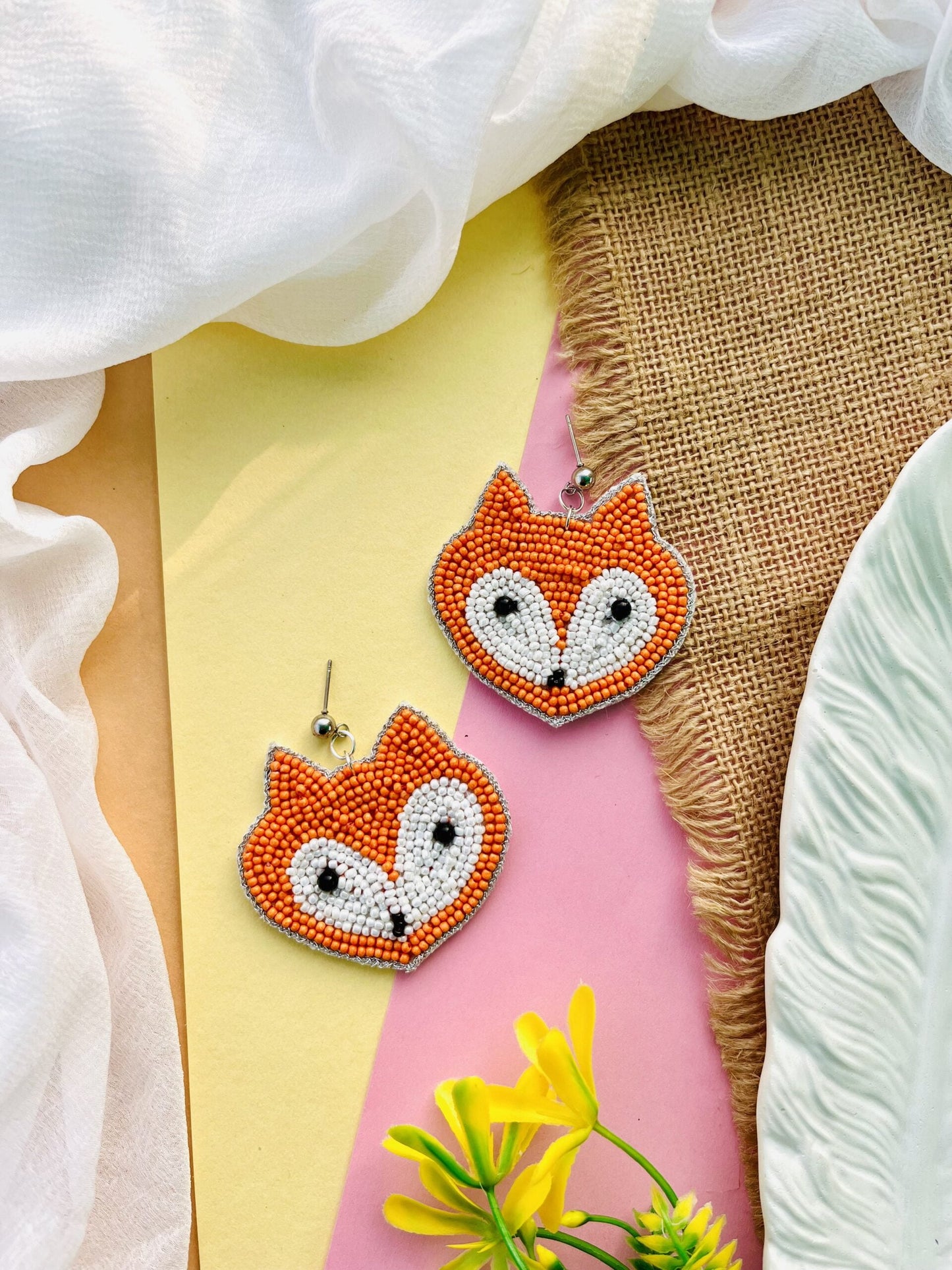 Raccoon Earrings image 0