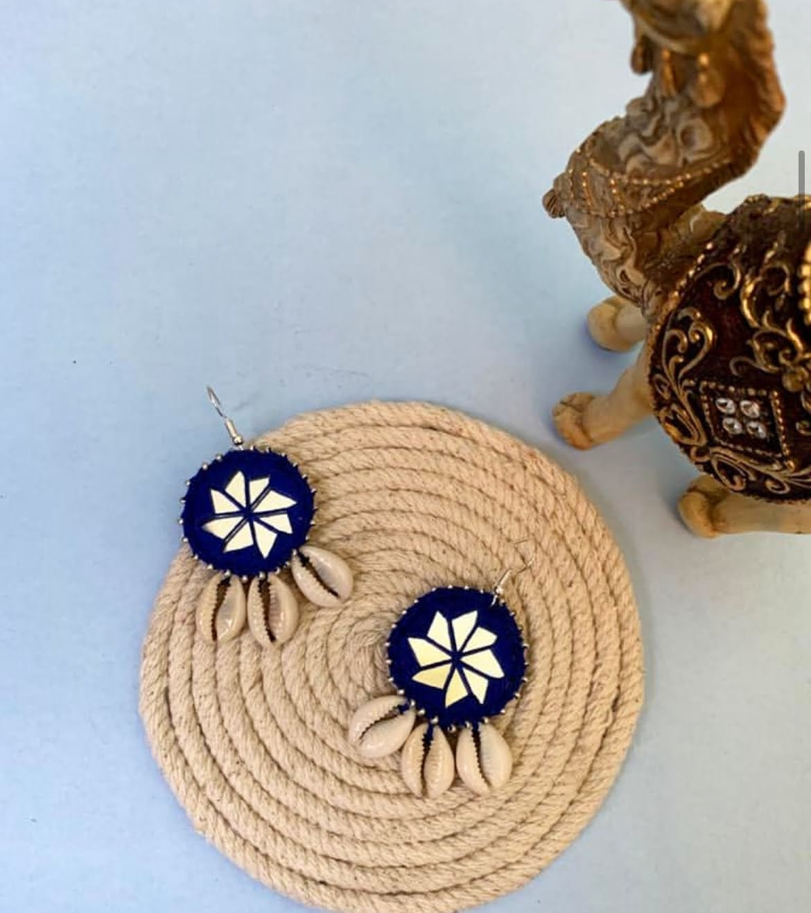 Mini Mirror Shell Earrings image 0