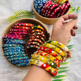 Tie-N-Dye Bangles- Lemon