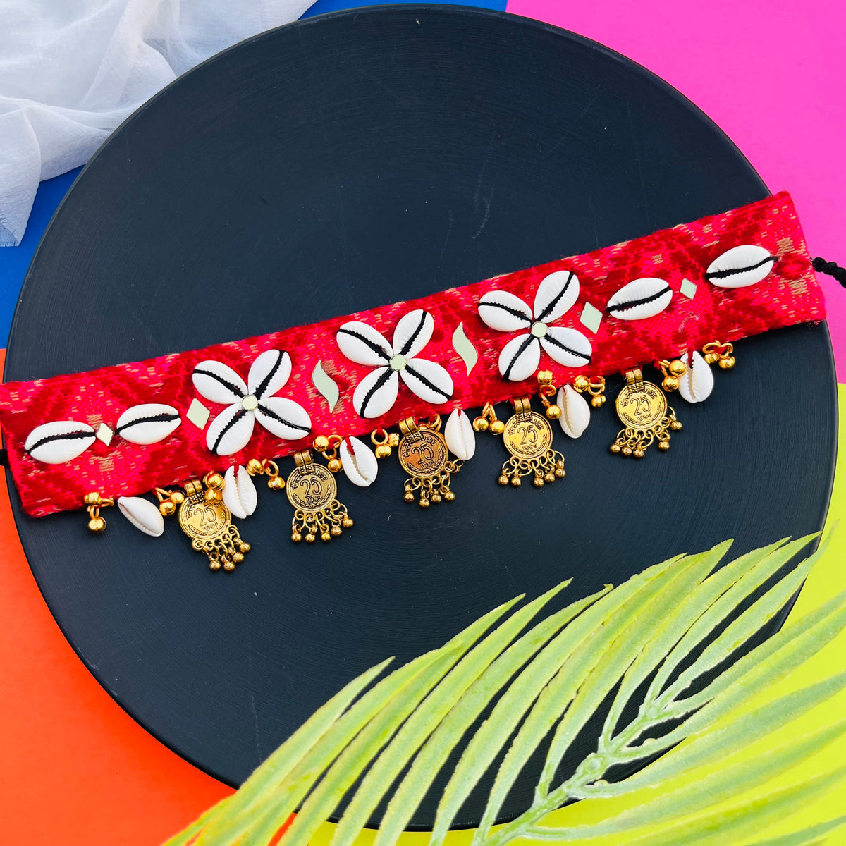 Shagun Shell Navrari Jewellery Set