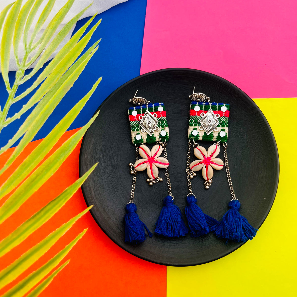 Neel Navrang Navratri Earrings