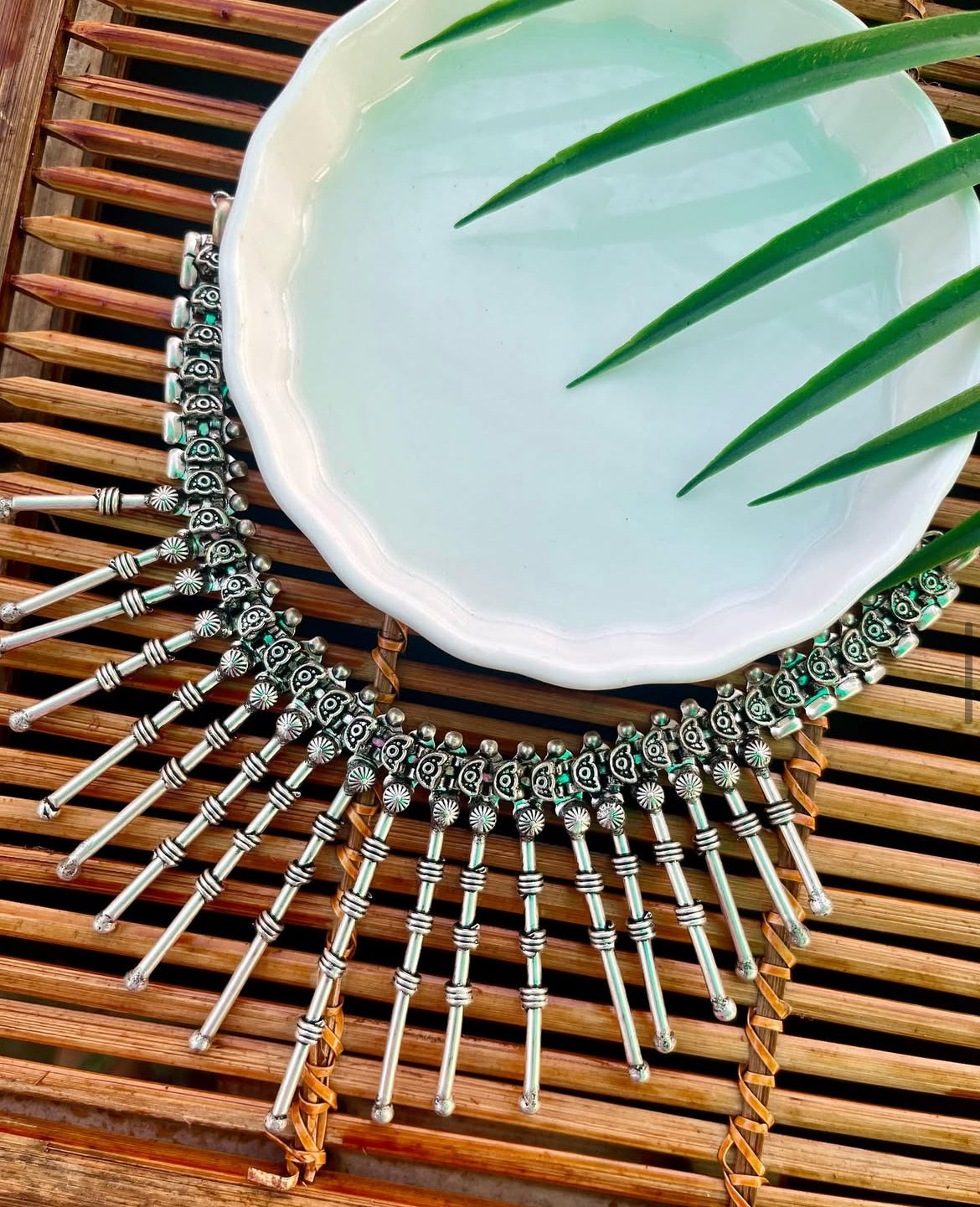 German Silver Neckpiece | Fashion Diaries