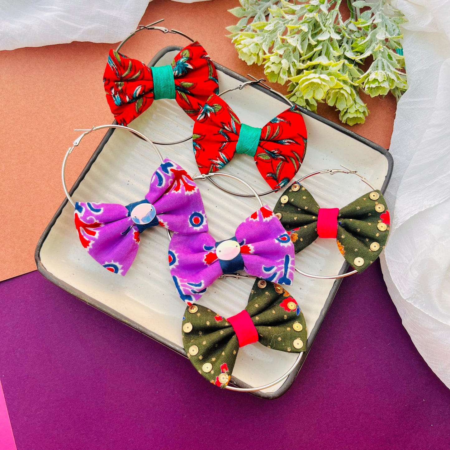 Bow Hoops - Combo