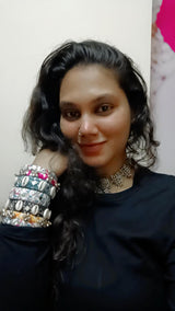Printed Shell Bangle Set