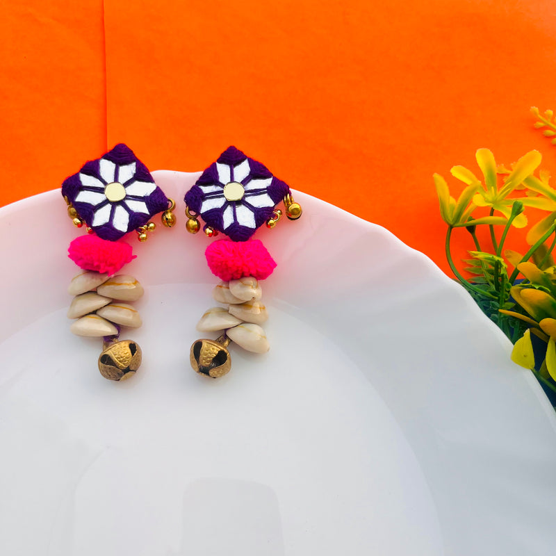 Rasika mirror Earrings For Navratri